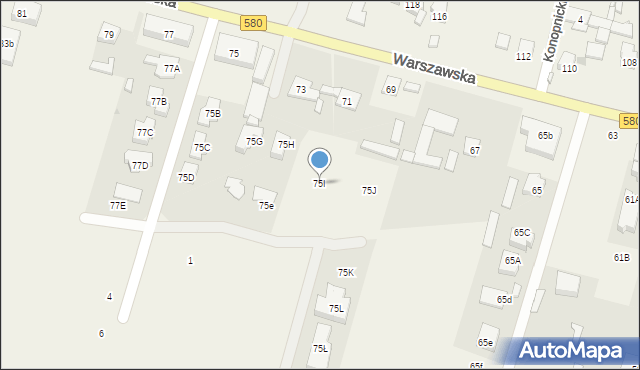 Lubiczów, Warszawska, 75I, mapa Lubiczów