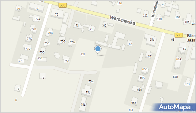 Lubiczów, Warszawska, 75J, mapa Lubiczów