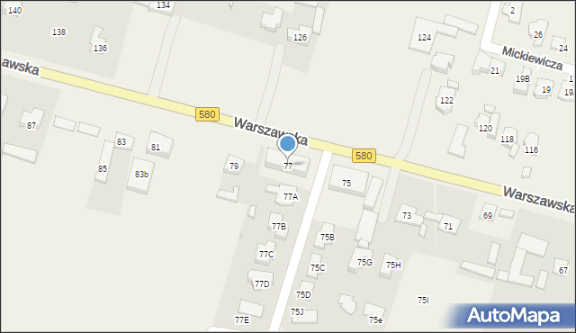 Lubiczów, Warszawska, 77, mapa Lubiczów