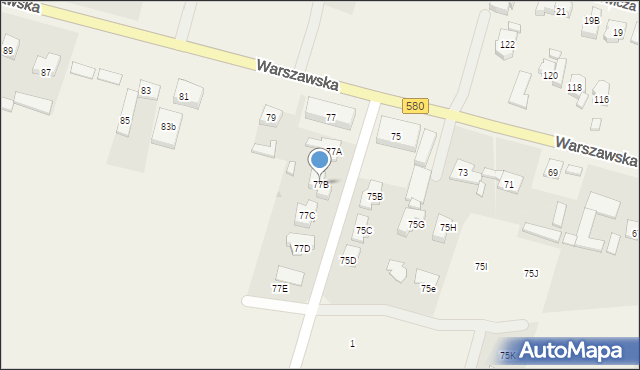 Lubiczów, Warszawska, 77B, mapa Lubiczów