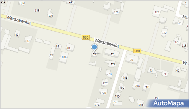 Lubiczów, Warszawska, 79, mapa Lubiczów