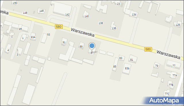 Lubiczów, Warszawska, 87, mapa Lubiczów