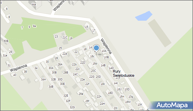 Lublin, Wapienna, 16A, mapa Lublina