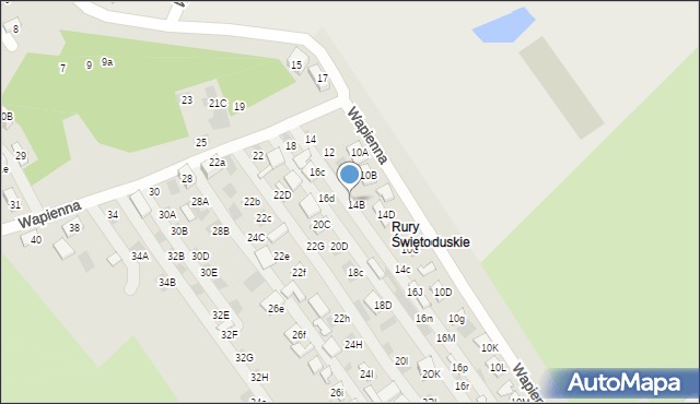 Lublin, Wapienna, 16B, mapa Lublina