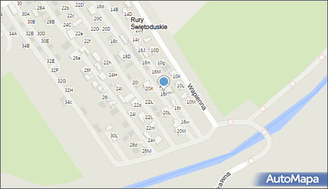 Lublin, Wapienna, 16r, mapa Lublina