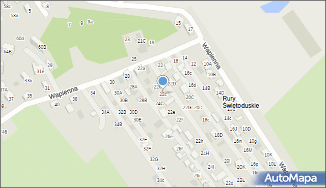 Lublin, Wapienna, 24D, mapa Lublina