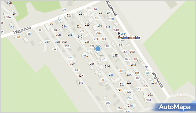 Lublin, Wapienna, 24F, mapa Lublina