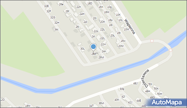 Lublin, Wapienna, 28d, mapa Lublina