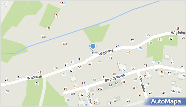 Lublin, Wądolna, 31, mapa Lublina