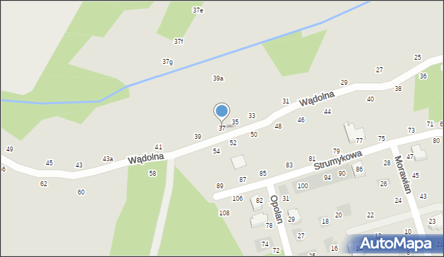 Lublin, Wądolna, 37, mapa Lublina