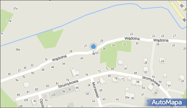 Lublin, Wądolna, 38, mapa Lublina