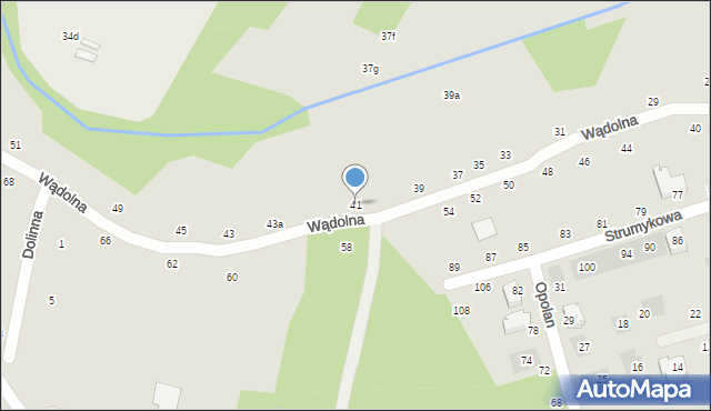 Lublin, Wądolna, 41, mapa Lublina