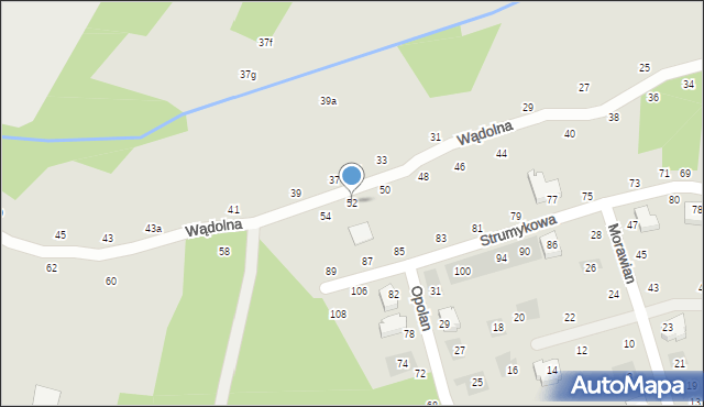 Lublin, Wądolna, 52, mapa Lublina