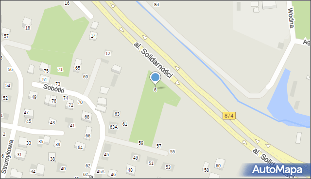 Lublin, Wądolna, 6, mapa Lublina