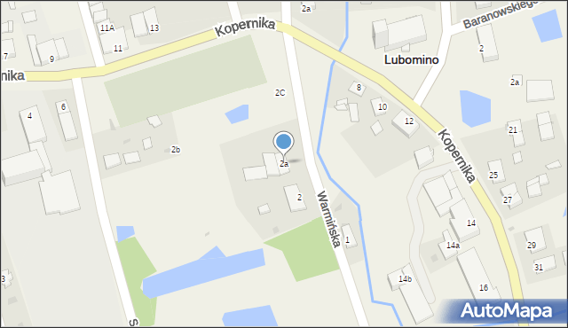 Lubomino, Warmińska, 2a, mapa Lubomino