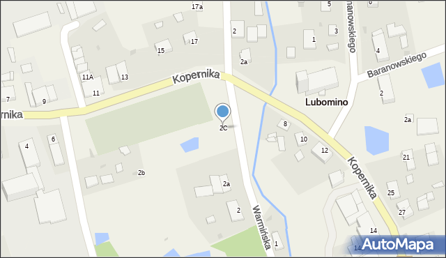 Lubomino, Warmińska, 2C, mapa Lubomino