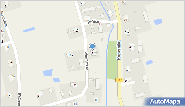 Lubomino, Warmińska, 7, mapa Lubomino