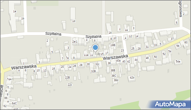 Lubsko, Warszawska, 13, mapa Lubsko