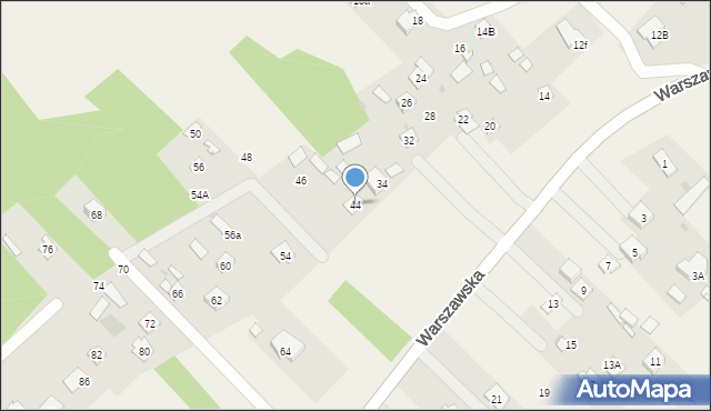 Lucynów, Warszawska, 44, mapa Lucynów