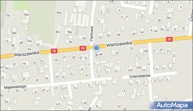 Łuków, Warszawska, 39, mapa Łuków