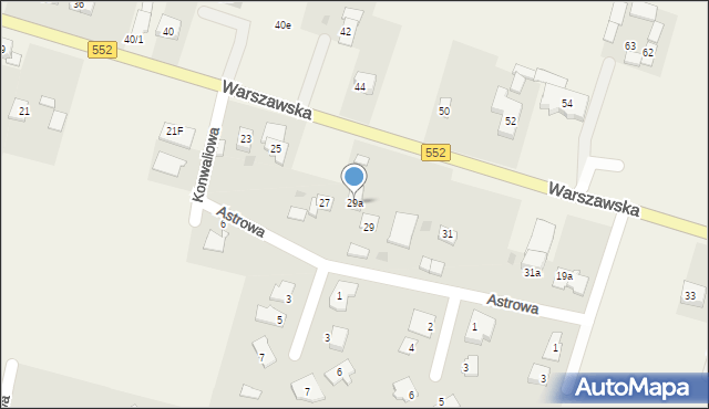 Łysomice, Warszawska, 29a, mapa Łysomice