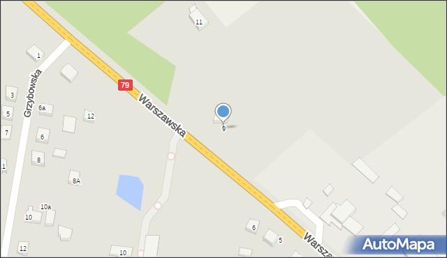 Magnuszew, Warszawska, 9, mapa Magnuszew