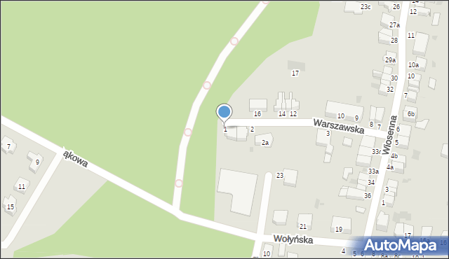 Malbork, Warszawska, 1, mapa Malborka