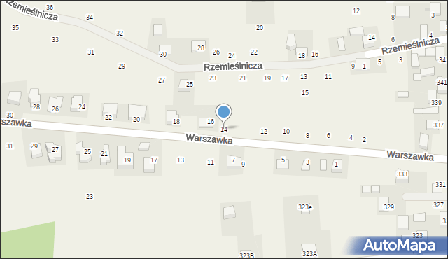 Michałowice, Warszawka, 14, mapa Michałowice
