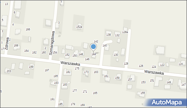 Michałowice, Warszawka, 144, mapa Michałowice