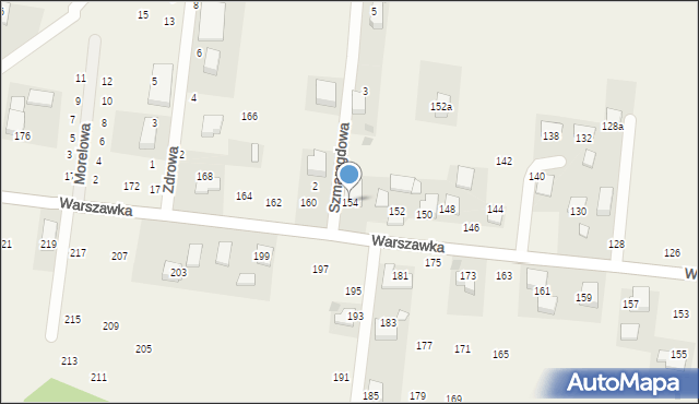 Michałowice, Warszawka, 154, mapa Michałowice