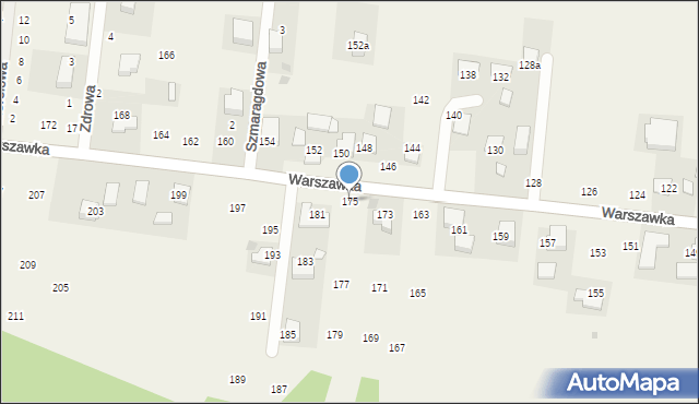 Michałowice, Warszawka, 175, mapa Michałowice