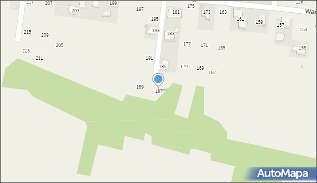 Michałowice, Warszawka, 187, mapa Michałowice