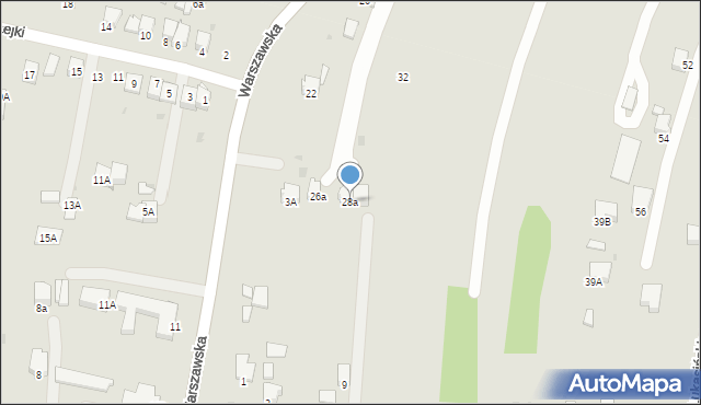 Miechów, Warszawska, 28a, mapa Miechów