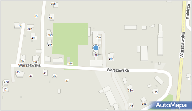 Miechów, Warszawska, 49, mapa Miechów