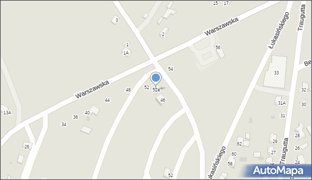 Miechów, Warszawska, 52a, mapa Miechów