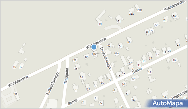Miechów, Warszawska, 60a, mapa Miechów