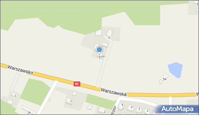 Miedzichowo, Warszawska, 3, mapa Miedzichowo