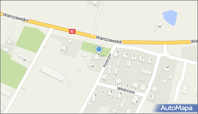 Miedzichowo, Warszawska, 51A, mapa Miedzichowo