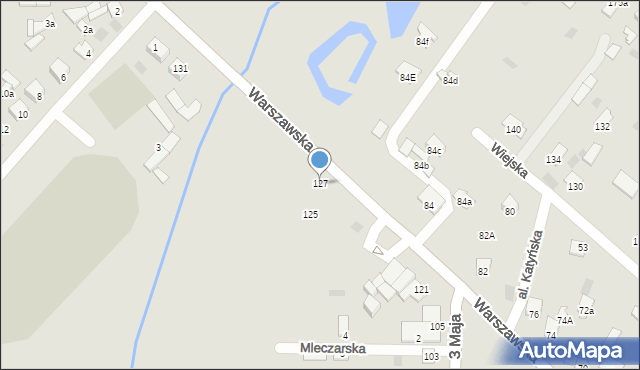 Międzyrzec Podlaski, Warszawska, 127, mapa Międzyrzec Podlaski