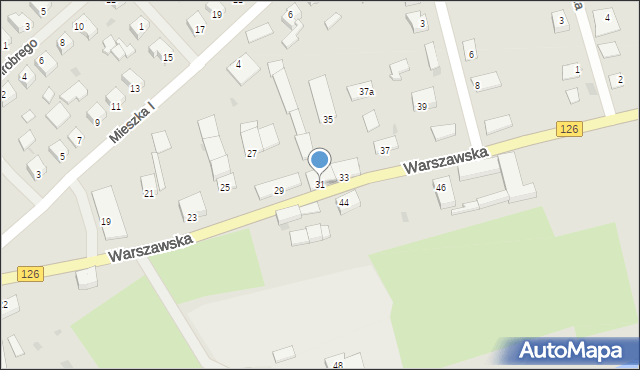 Mieszkowice, Warszawska, 31, mapa Mieszkowice