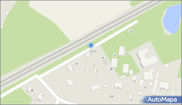 Milanówek, Warszawska, 1, mapa Milanówek