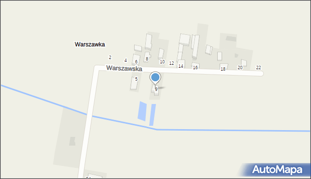 Milejów, Warszawska, 9, mapa Milejów