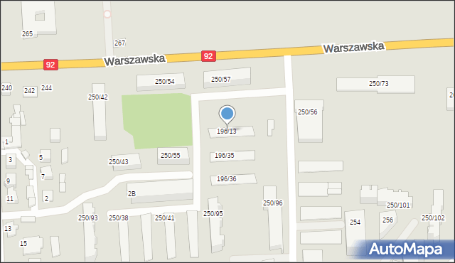 Mińsk Mazowiecki, Warszawska, 196/13, mapa Mińsk Mazowiecki