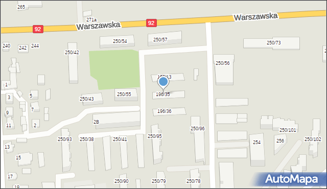 Mińsk Mazowiecki, Warszawska, 196/35, mapa Mińsk Mazowiecki