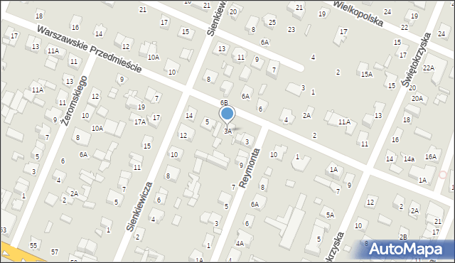 Mińsk Mazowiecki, Warszawskie Przedmieście, 3A, mapa Mińsk Mazowiecki