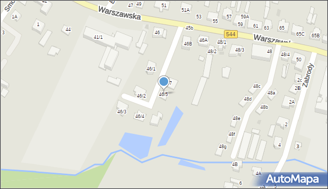 Mława, Warszawska, 46/5, mapa Mława