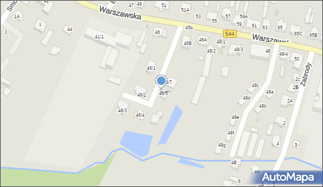 Mława, Warszawska, 46/6, mapa Mława