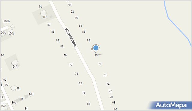 Modlniczka, Wąwozowa, 80, mapa Modlniczka