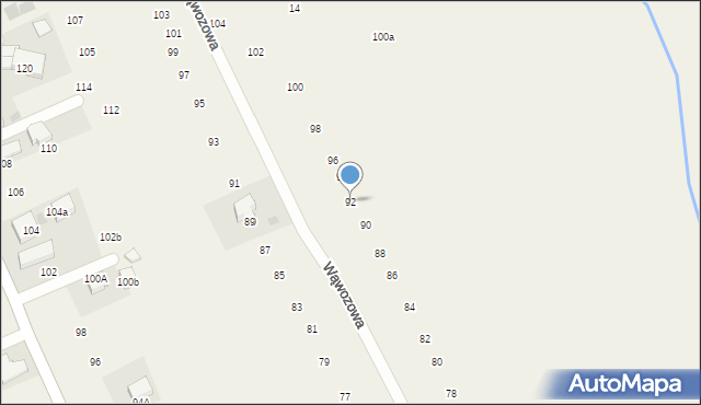 Modlniczka, Wąwozowa, 92, mapa Modlniczka