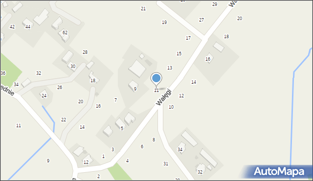 Moszczenica, Wałęgi Leona, ks. abp., 11, mapa Moszczenica